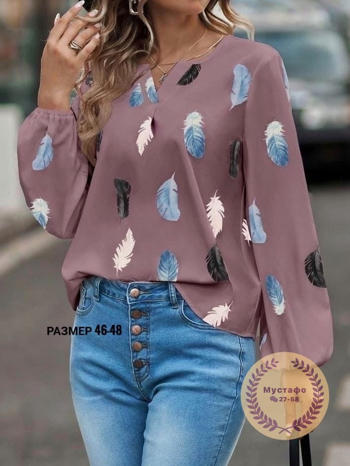 модная женская блузка,модная блузка,блузка с принтом,женская шифоновая блузка с длинными рукавами,блузка женская