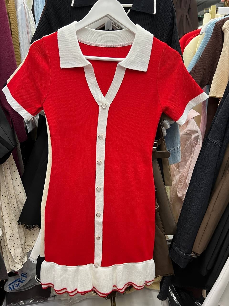 платье женской,женское трикотажное платье-поло элегантное трапециевидное мини-платье в полоску,платья мини,трикотажное платье короткое,трикотажное платье