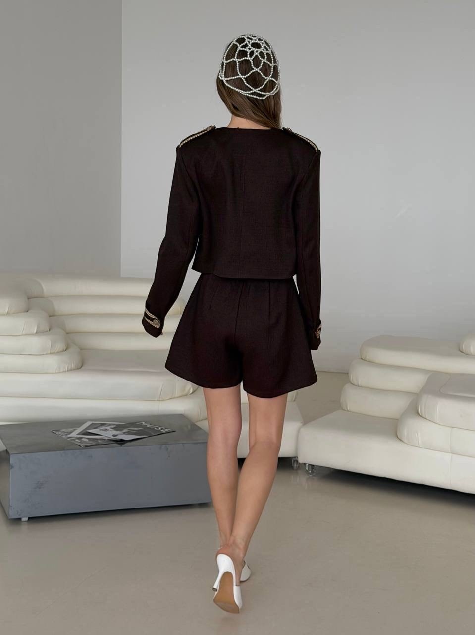 твидовый костюм,твидовый костюм с юбкой,трикотажный костюм женский,костюм пиджак и юбка,жакет