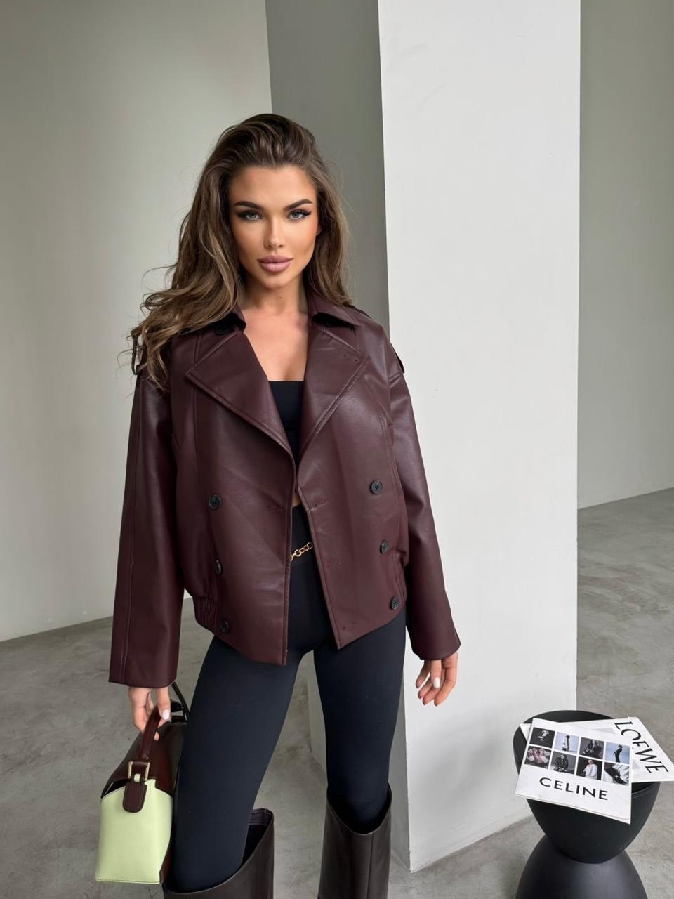 кожаная куртка,стильная куртка,кожаная женская куртка,косуха куртка,косуха куртка кожаная с поясом chauzi