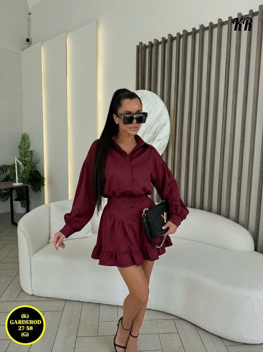 ,костюм с юбкой,платье,платье туника,платье с оборками