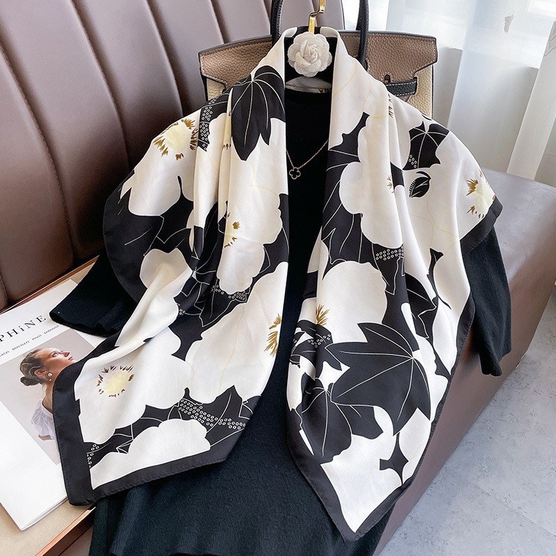 шёлковый шарф с принтом,женский шелковый шарф,шарфы для женщин,шелковый платок женский,шелковый шарф