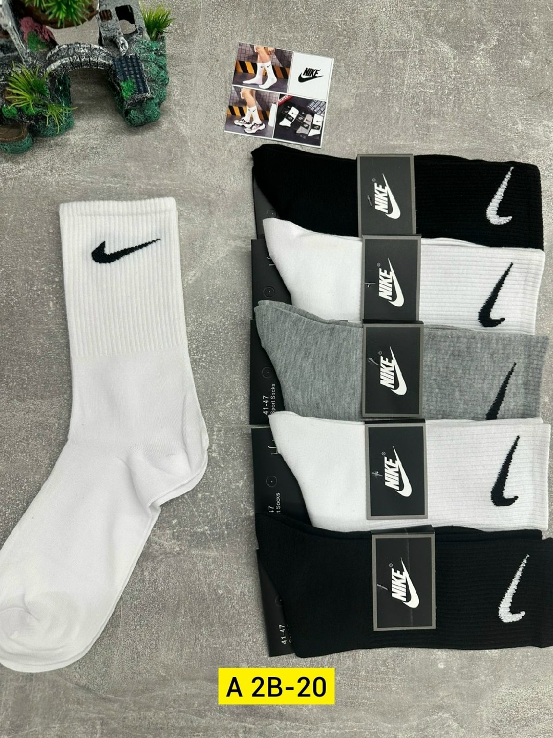 носки средние хлопковые набор 5 пар nike,носки высокие nike набор мужских носков,носки высокие повседневные набор носков найк 5 пар,носки мужские,носки набор спортивные