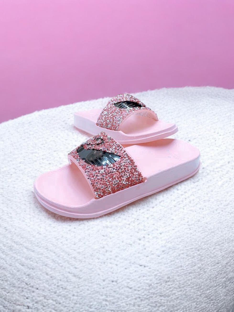 шлепанцы женские,женские тапки,,шлепки с блестками,женские шлепанцы на платформе