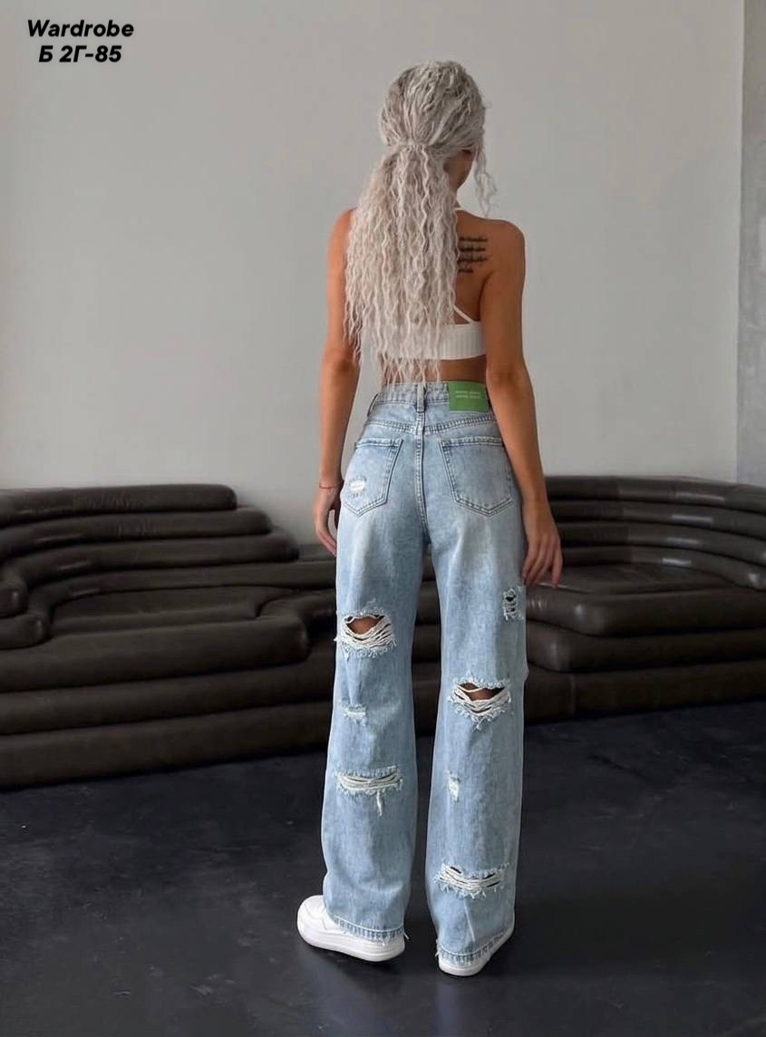джинсы широкие багги рваные bulgakova,джинсы женские,джинсы женские широкие,брюки джинсы,модные джинсы