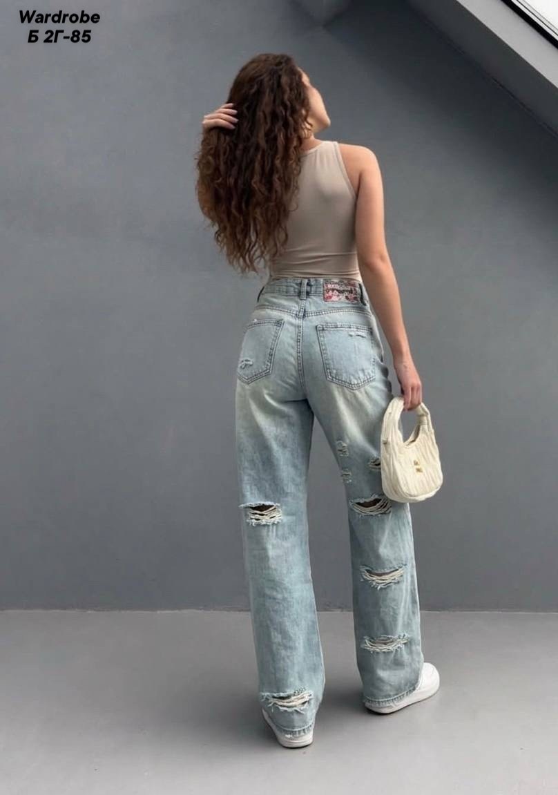 джинсы широкие багги рваные bulgakova,джинсы широкие,джинсы широкие женские,джинсы женские,джинсы модные