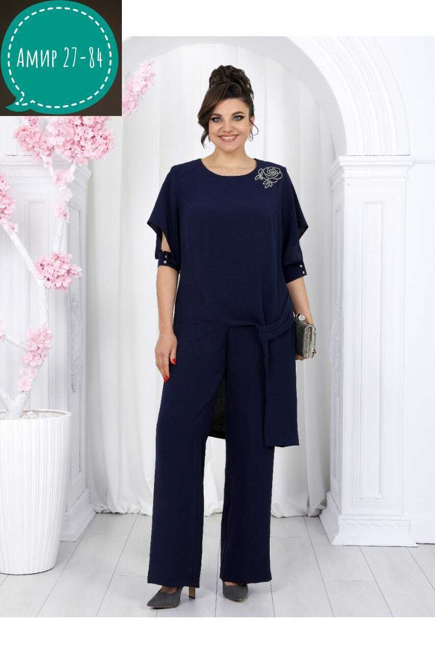 костюм/комплект ninele (нинель шик ) 7440 двойка морской размер 48-60,костюм брючный летний двойка,брючный комплект ninele 6050 василек,брючный костюм ninele арт: 6051,костюм/комплект ninele (нинель ш