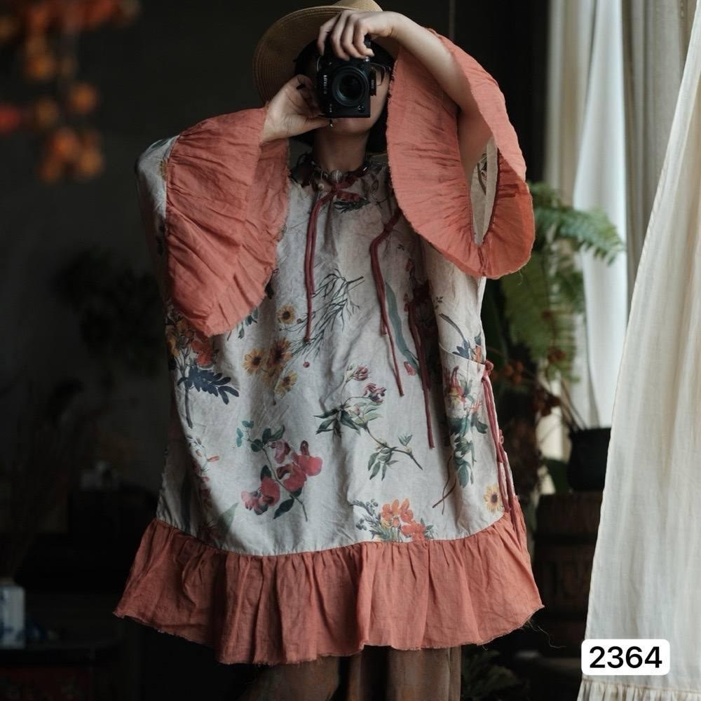 женская винтажная рубашка johnature,стиле бохо,johnature женские винтажные рубашки,одежда бохо,одежда стиль бохо