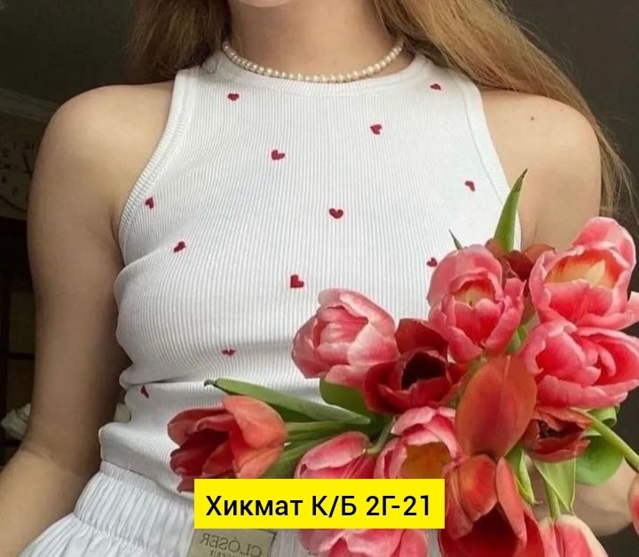 женская майка,топ с сердечками,майка топ женская,майка топ