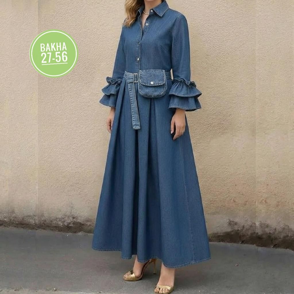 женское джинсовое платье,платье из джинсовой ткани,джинсовая платье,платье рубашка джинсовое длинное офисное макси в пол aisha collection,платья