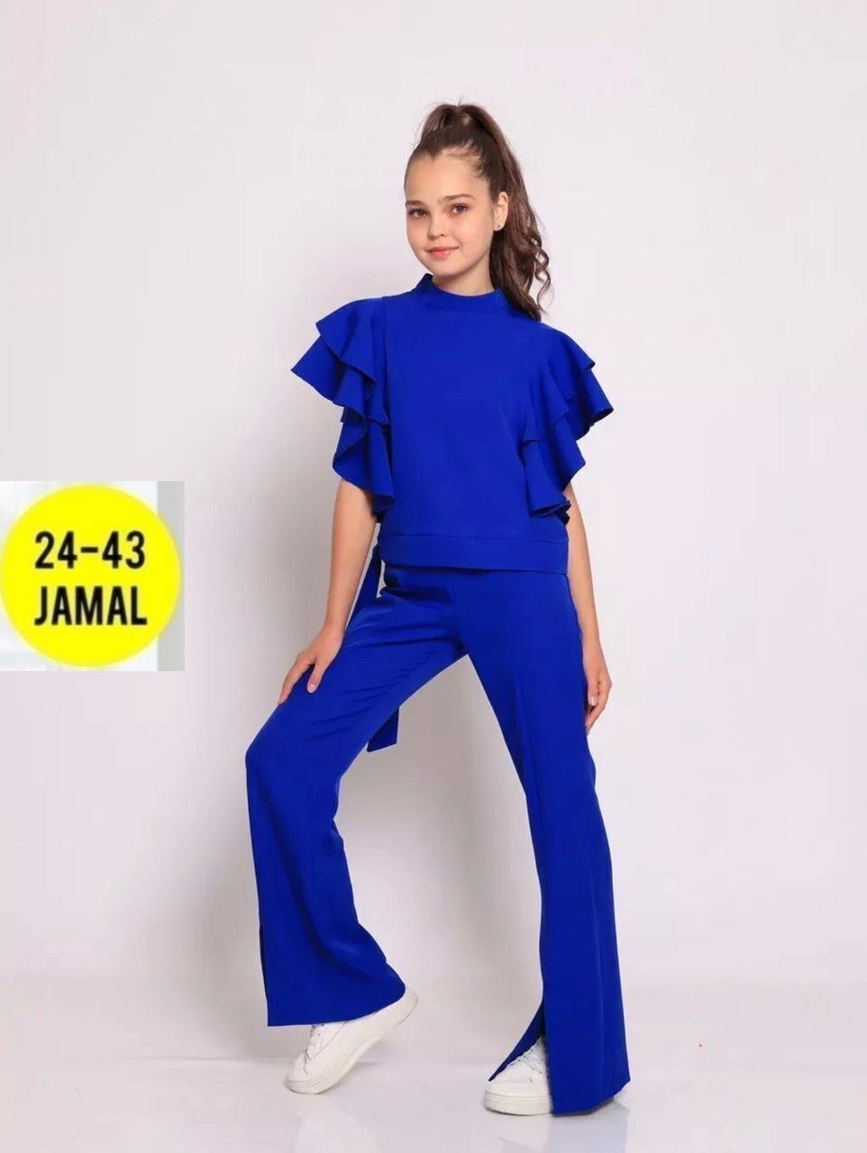 брюки женские,брюки женские клеш,брюки клеш с разрезом annaco,брюки женские палаццо,брюки синие