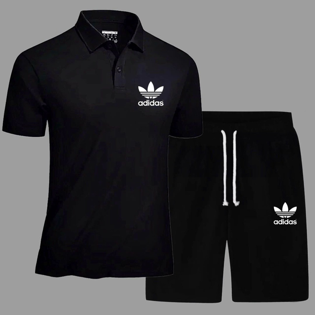 костюм спортивный мужской,костюм поло с шортами мужской,комплект футболок adidas,костюм для мужчин,поло adidas
