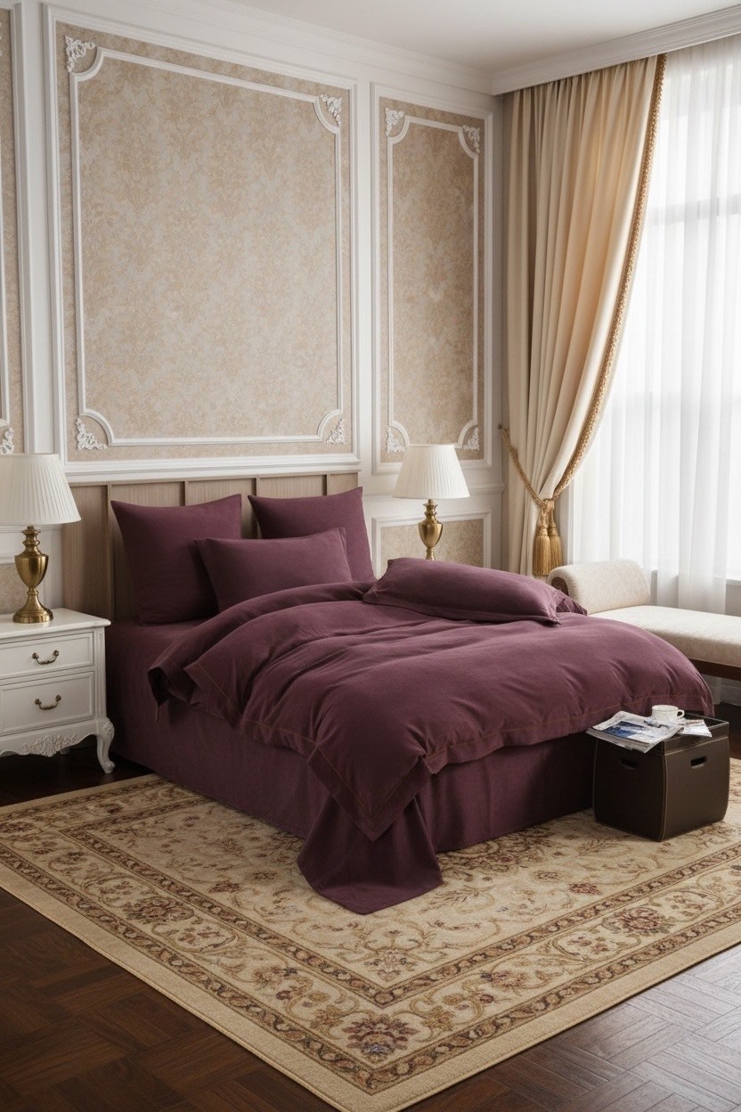 постельное белье евро сатин однотонное,комплект постельного белья,однотонное постельное белье,постельное белье 2 спальное коричневый сатин простыня на резинке 160х200,комплект постельного белья двуспа