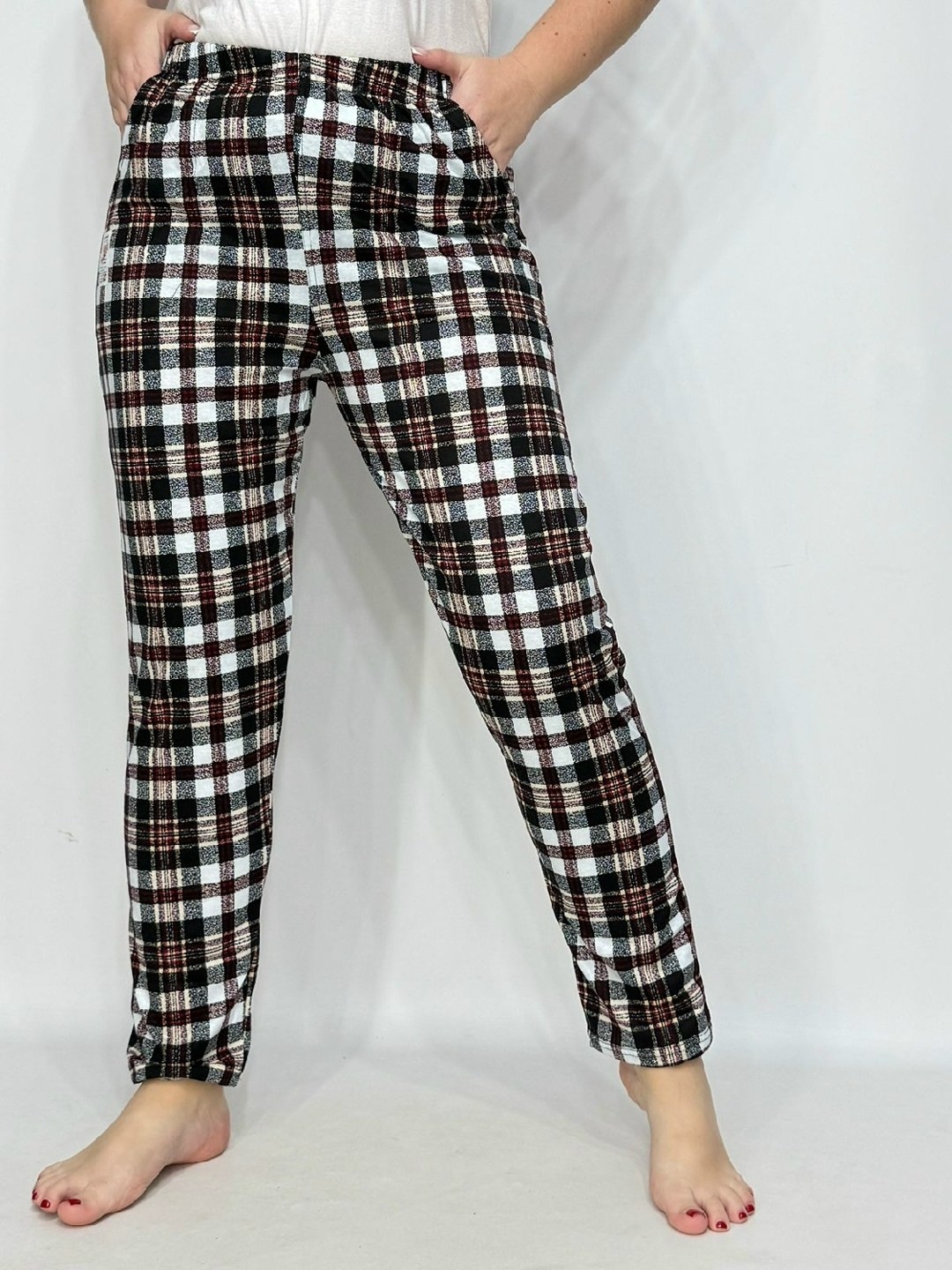 брюки в клетку,брюки домашние,брюки в клетку домашние широкие texville,брюки женские домашние,брюки женские № 614 бежевая клетка