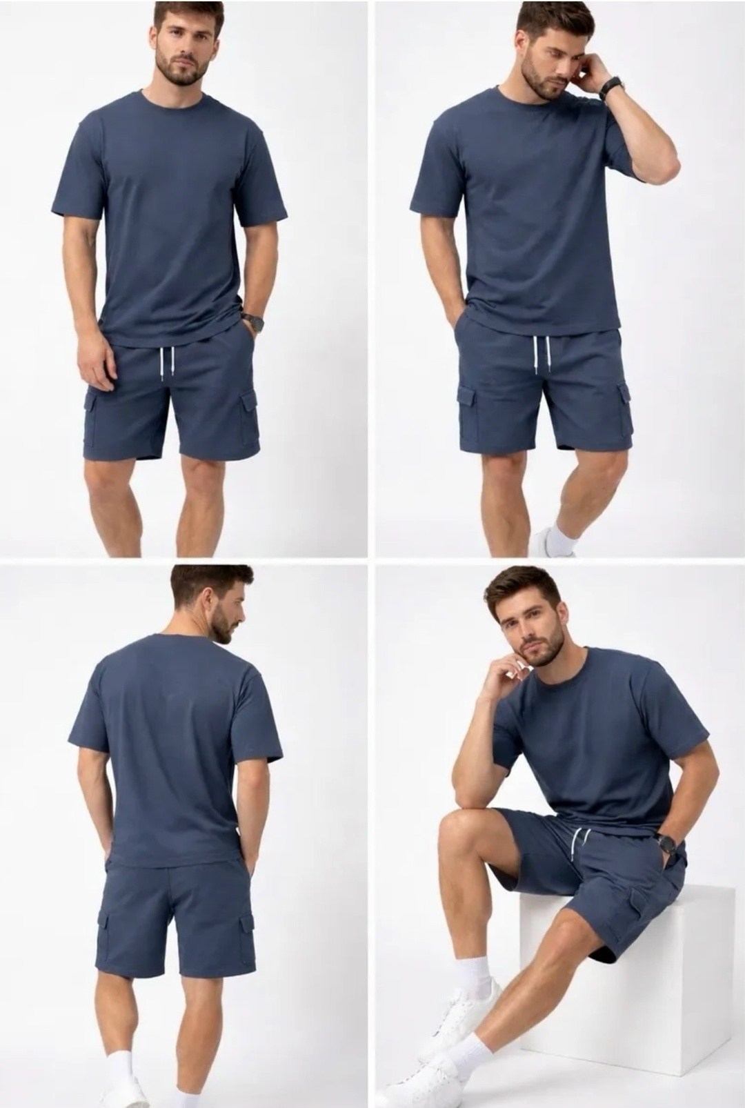 мужская мода,шорты повседневные,мужские комплекты,мужские шорты,мужские спортивные костюмы