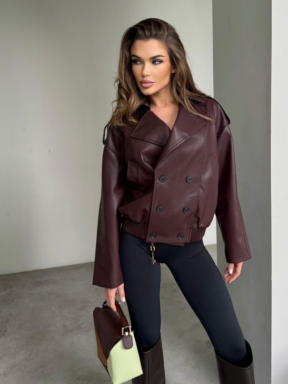 кожаная куртка,стильная куртка,кожаная женская куртка,косуха куртка,косуха куртка кожаная с поясом chauzi