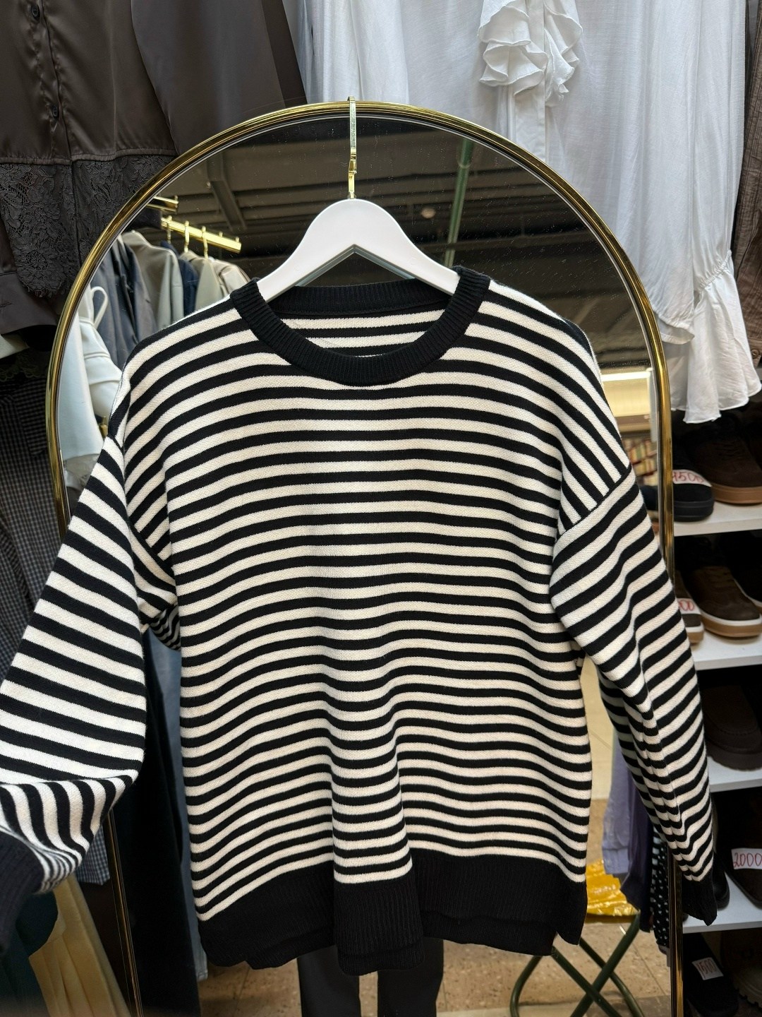 свитер оверсайз в полоску,свитер в полоску,кофта женская,свитер в полоску женский,полосатый свитер