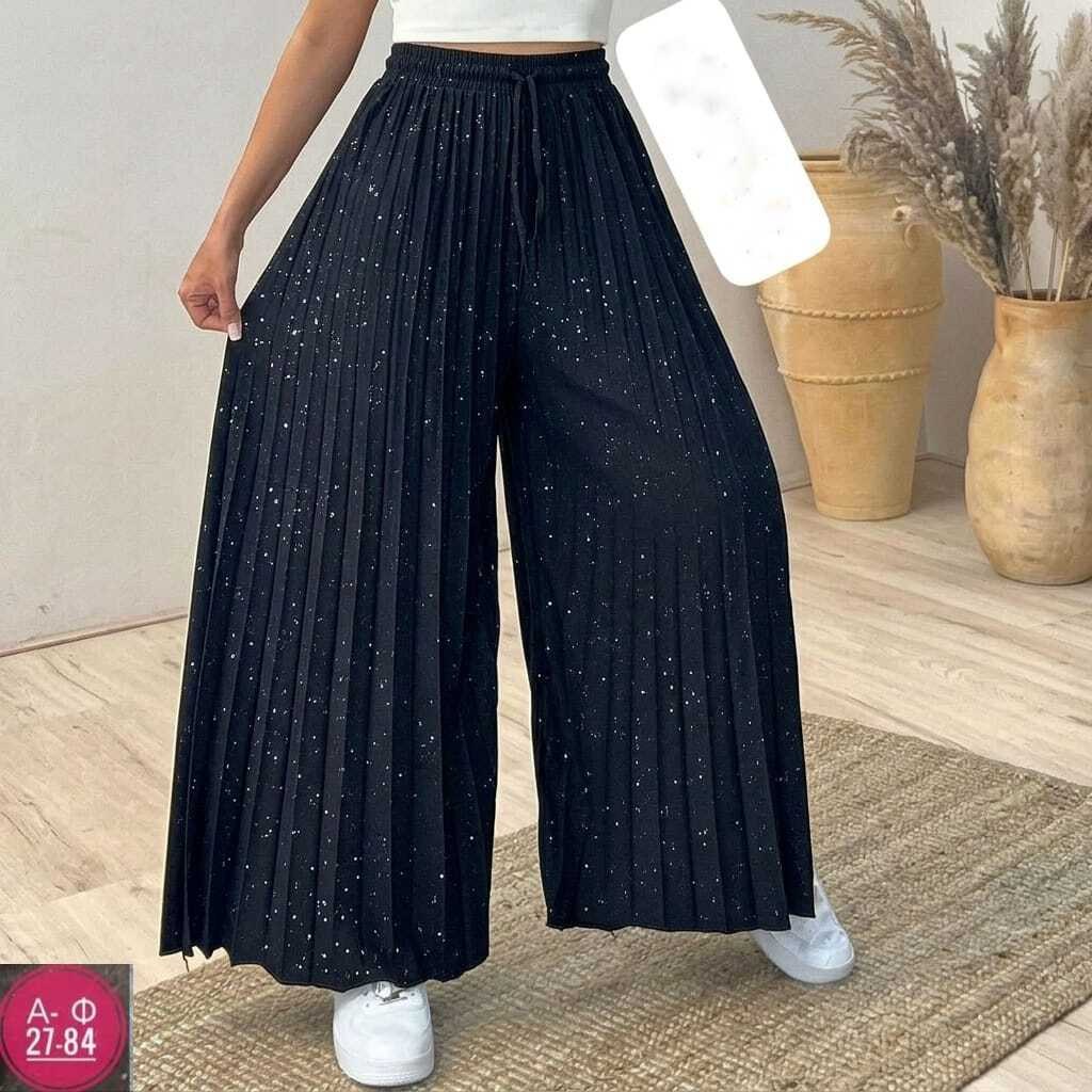 брюки-палаццо женские плиссированные с широкими штанинами,женские широкие брюки,широкие брюки,шифоновые брюки,модные брюки