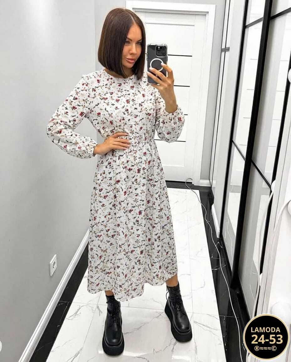 платье женское,платье женское черное в цветочек с длинным рукавом,модные платья 2026,женское платье миди,платье