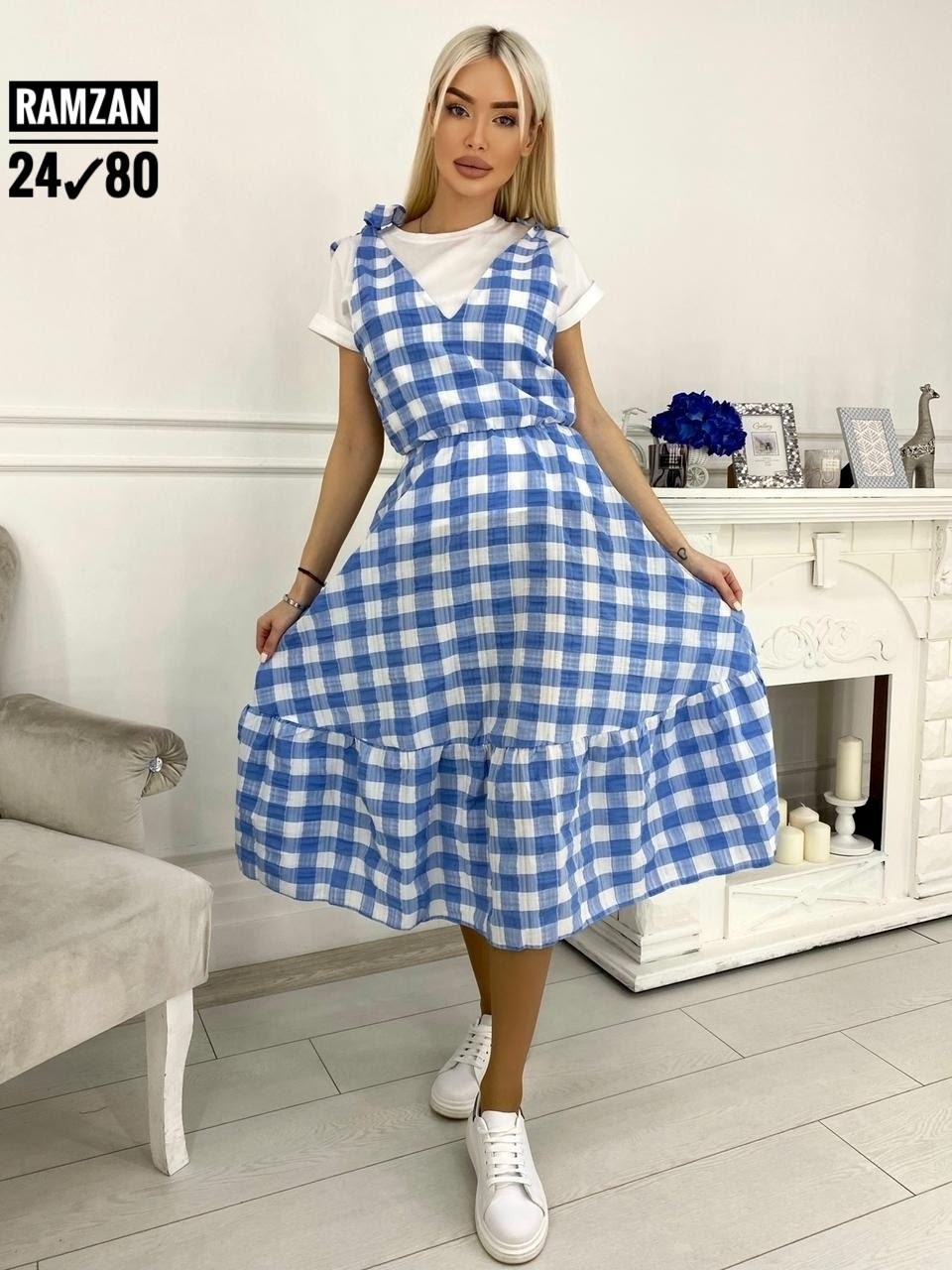 платья и сарафан,сарафан в клетку,сарафан,платье в клетку,летнее платье в клетку