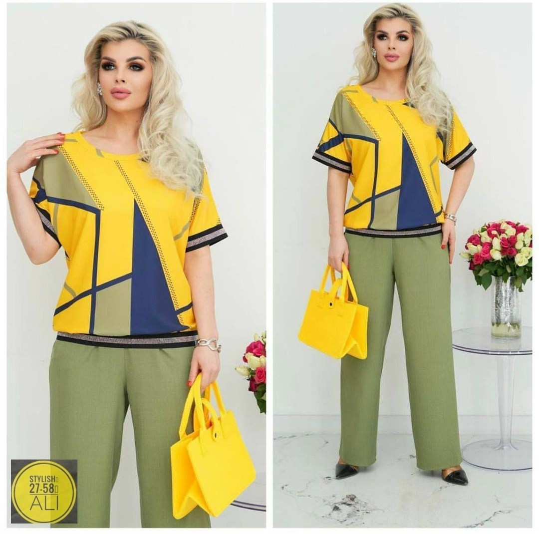 летний костюм брючный двойка,летний брючный костюм,стильные костюмы,костюм больших размеров брючный,костюм брючный комплект
