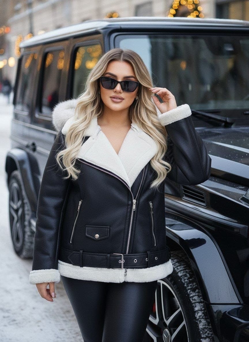 дубленка натуральная,дубленка авиатор блондинке,дубленка авиатор с большим капюшоном,дубленка авиатор с капюшоном,куртка дублёнка с меховым капюшоном