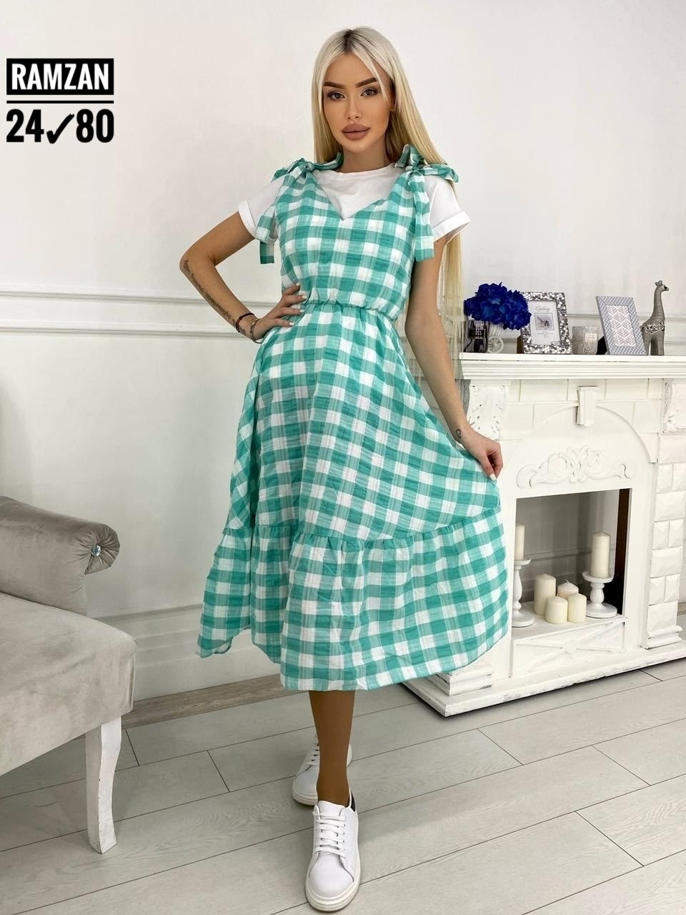 платья и сарафан,сарафан в клетку,сарафан,платье в клетку,летнее платье в клетку