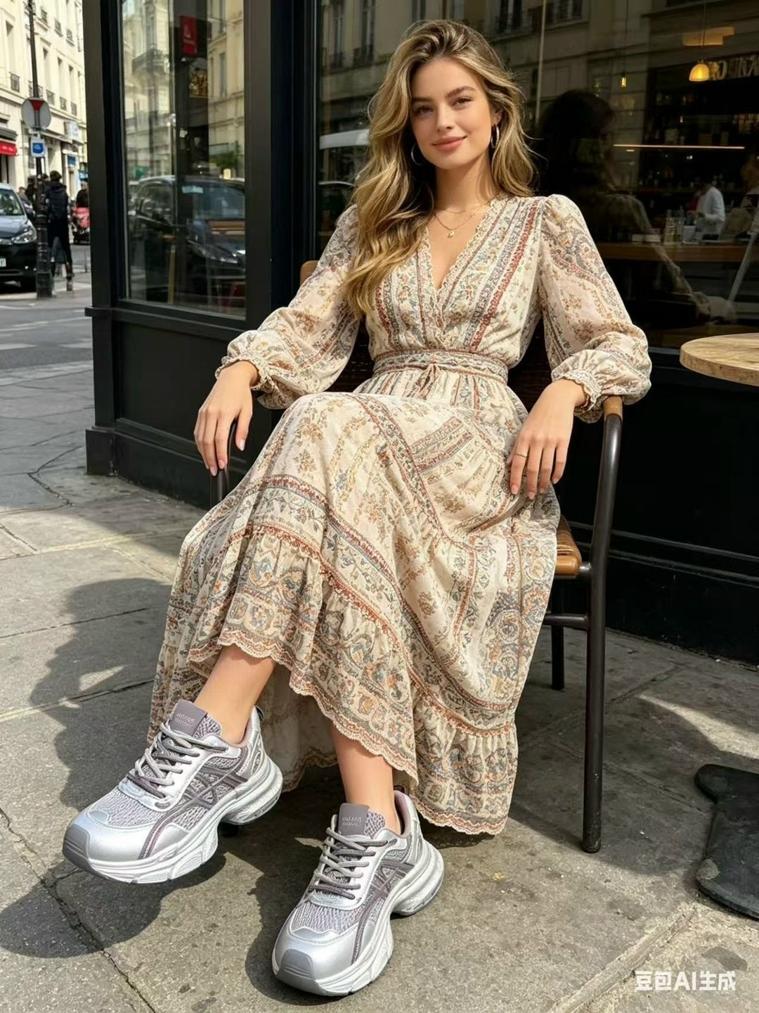 модные образы,мода стиль,кроссовки женскиe,массивные кроссовки