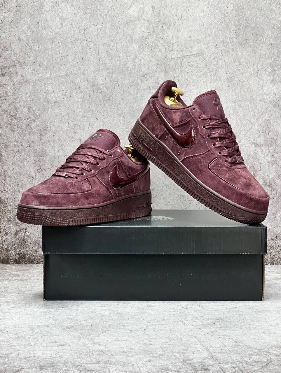 nike air force 1 low цвет бордовый,кроссовки nike air force 1 low цвет бордовый,nike air force 1 low,nike air force 1 '07,бордовые кроссовки найк air force 1 low