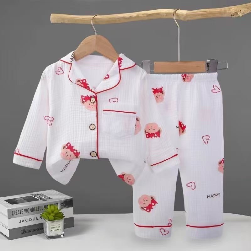 муслиновая пижама для детей,пижама для малыша,пижам,пижама детская,детская пижама из муслина