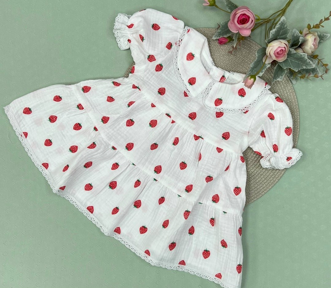 платье для девочек,платья для детей,платье с вишенками для девочки,платья для малышей,платье ягодка