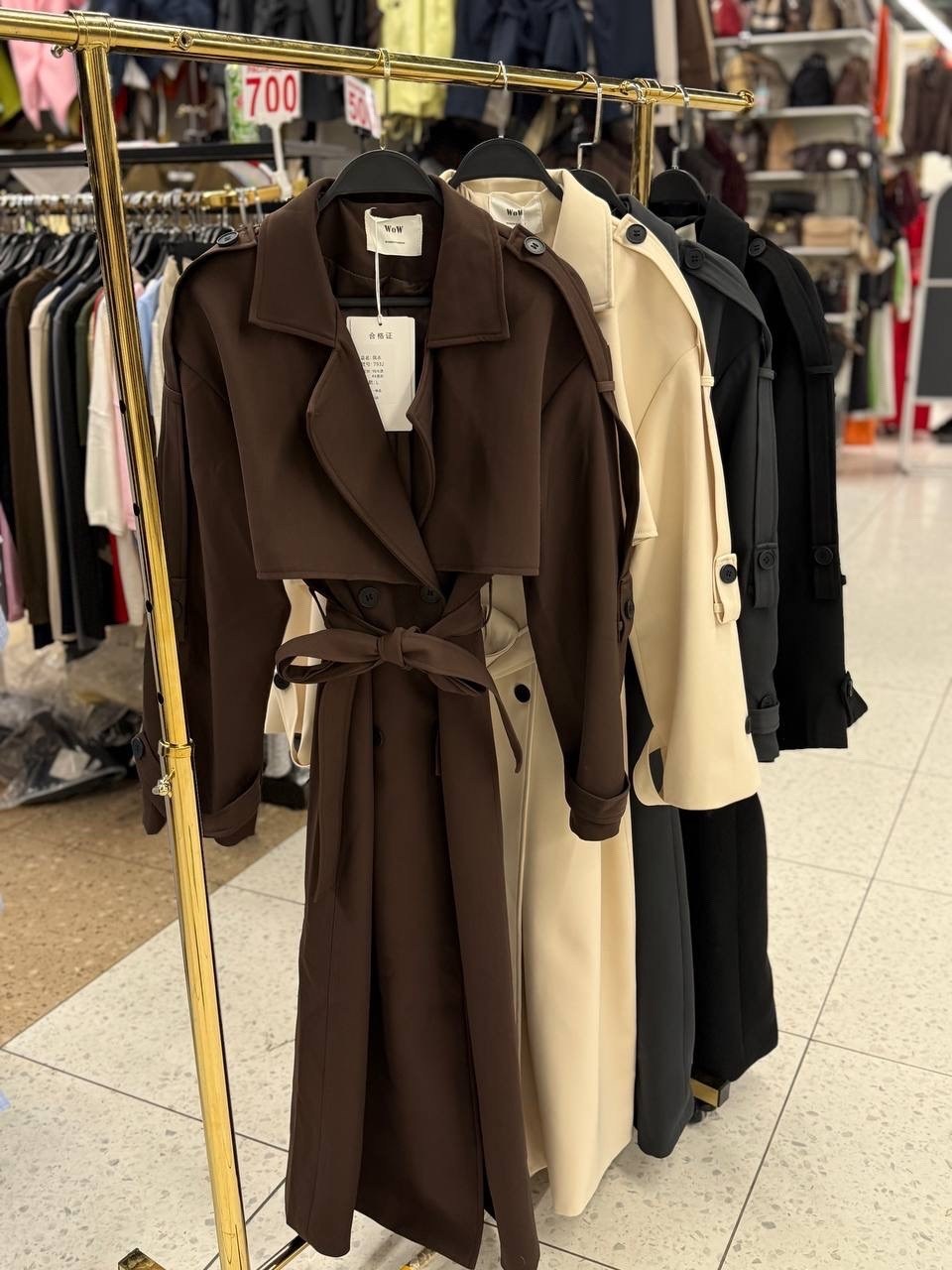 тренч женский,тренч длинный,тренч женский длинный хаки,тренч instyle,длинный плащ