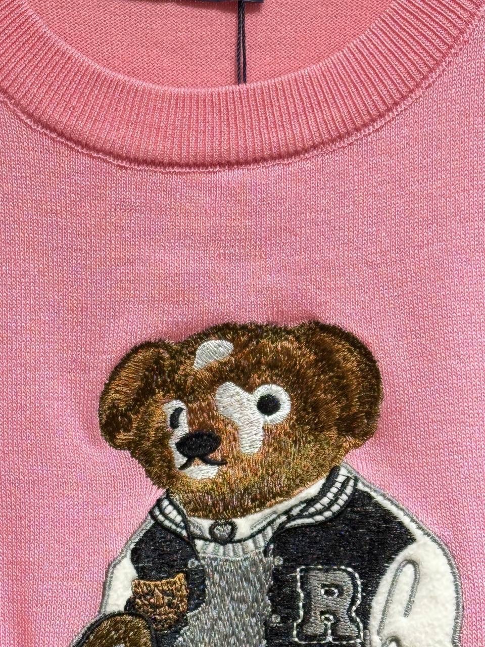 ральф лорен одежда с мишкой,футболки ральф лорен с медведем,кашемировый свитер медведь ralph lauren,футболка с вышивкой,джемпер с мишкой