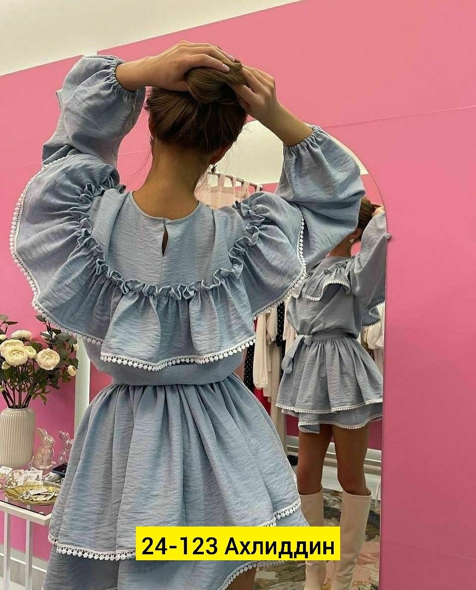 очень стильное платье,платье женской летнее,стильное платье,платье с рюшами