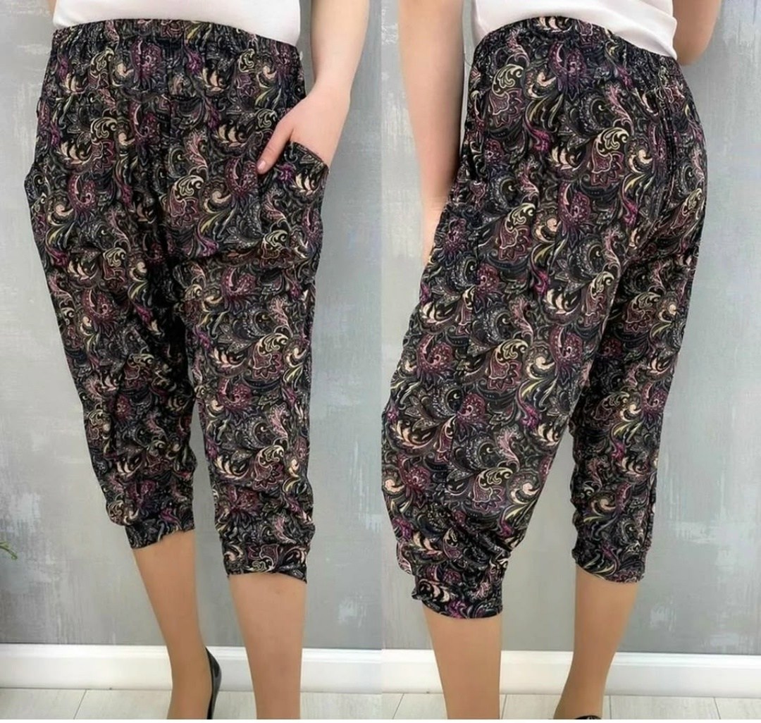 бриджи женские,бриджи женские большие размеры,бриджи в цветочек,бриджи капри,брюки бриджи