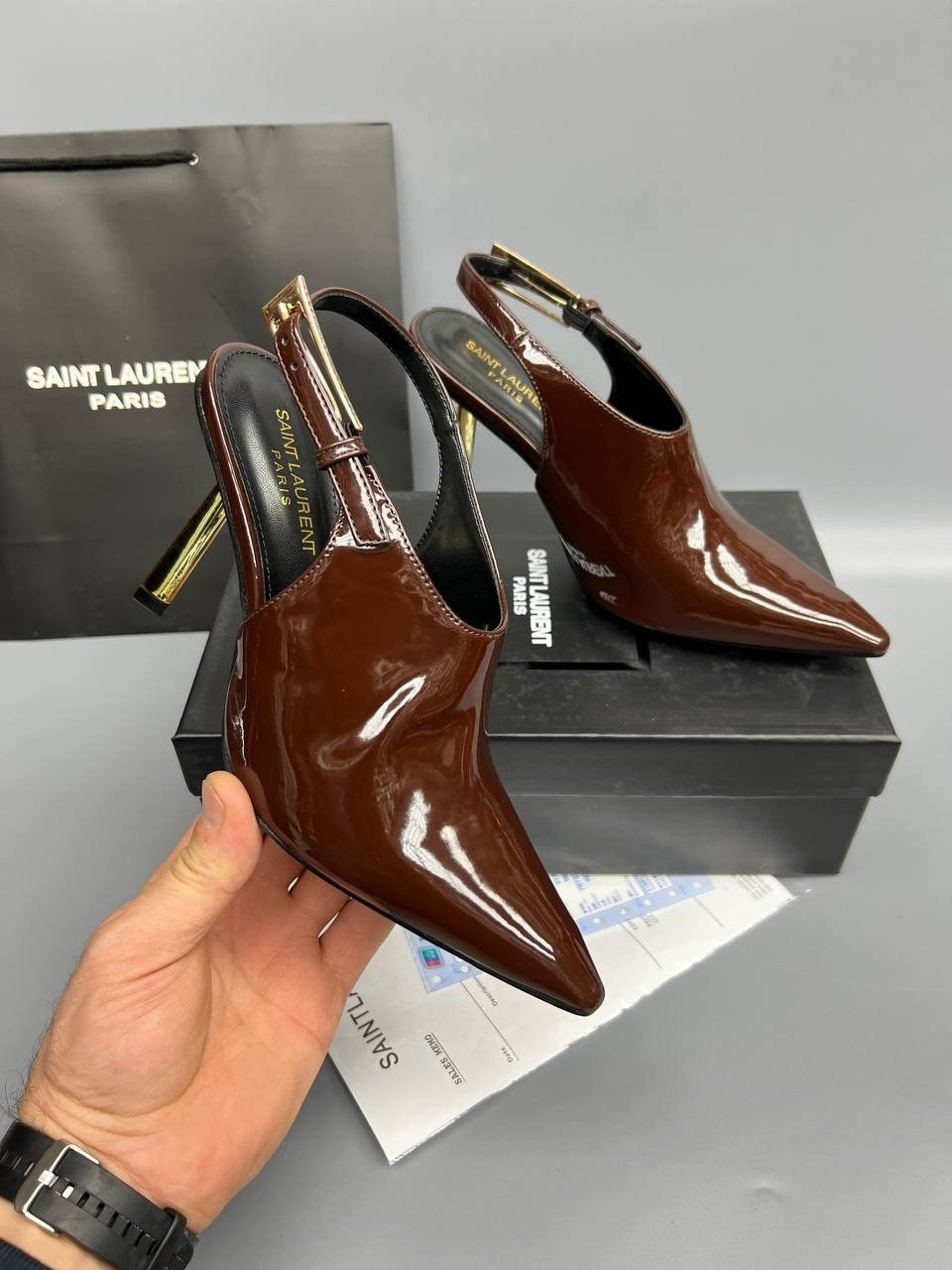 ,туфли yves saint laurent,туфли saint laurent,туфли фенди, женская