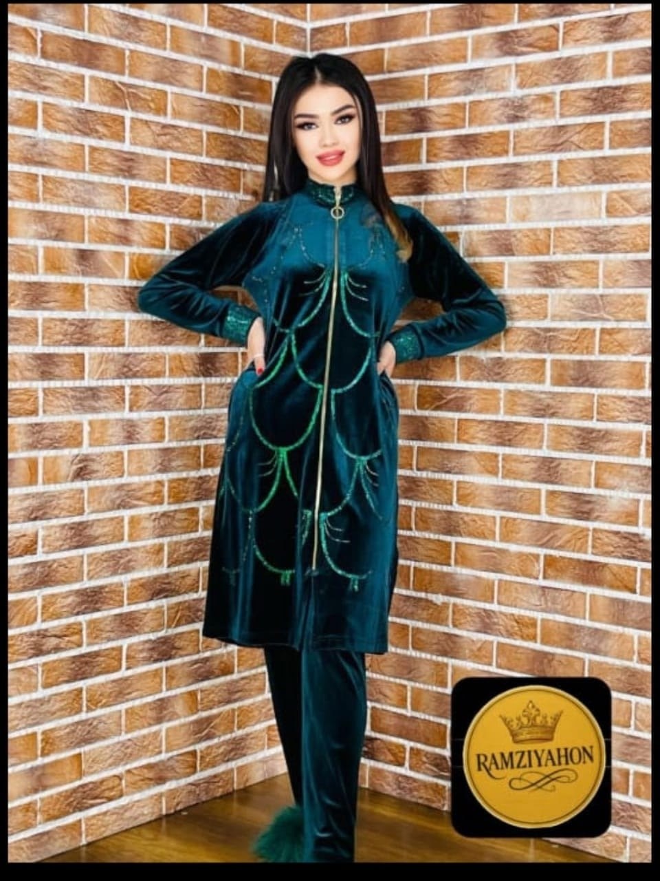 бархатный костюм-двойка для женщин,костюм из бархата женский,миллий либослар 2026,женские костюмы,