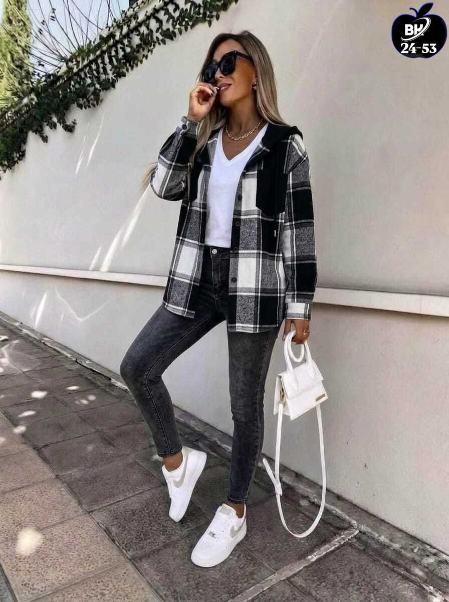 женская рубашка,рубашка в клетку женская,теплая рубашка,рубашка с капюшоном,рубашка в клетку с капюшоном