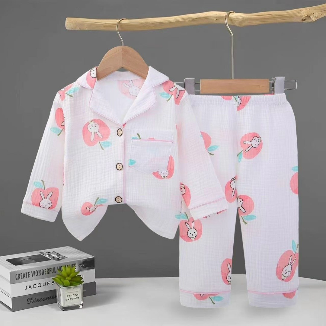 муслиновая пижама для детей,пижама для малыша,пижам,пижама детская,детская пижама из муслина