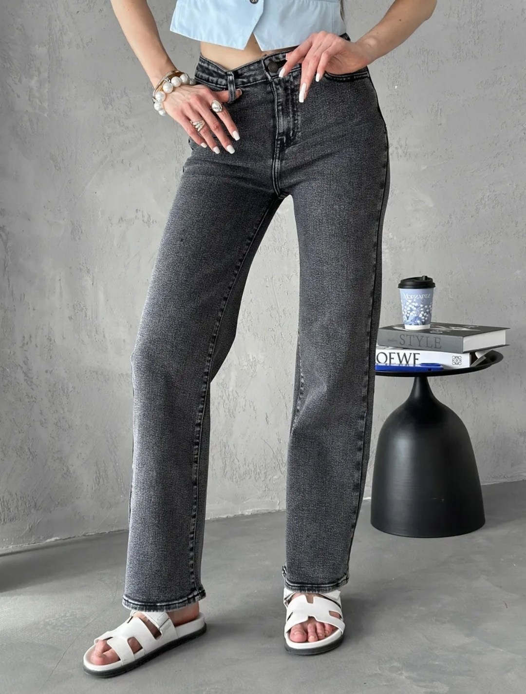 женские джинсы,джинсы женский серый графит широкие,широкие джинсы,джинсы,серые джинсы широкие