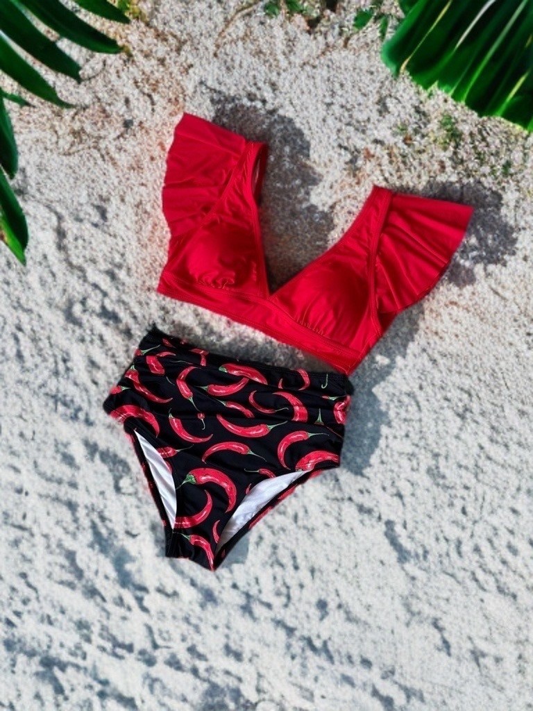 купальник женские,купальник с оборками,купальник,купальник раздельный женский,бикини купальные