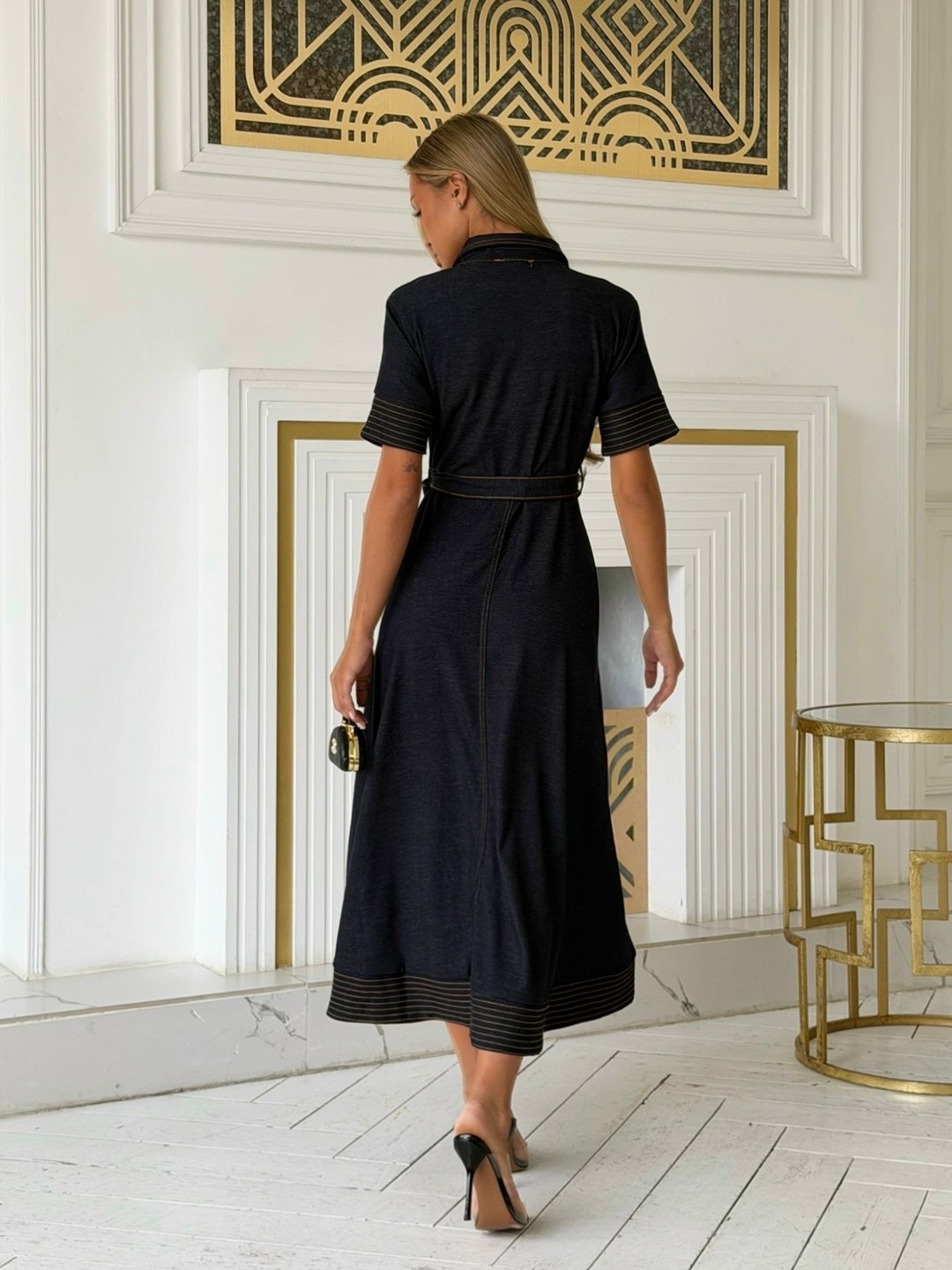 джинсовое платье,платье джинс,джинсовое платье миди,джинсовое платье-рубашка длинное ella woman,платье джинсовое женское