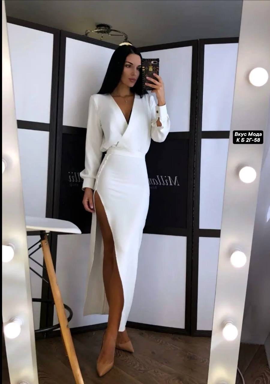 длинное платье с разрезом,платье с разрезами,белое платье с разрезом,платье в пол с разрезом,элегантное платье с разрезом