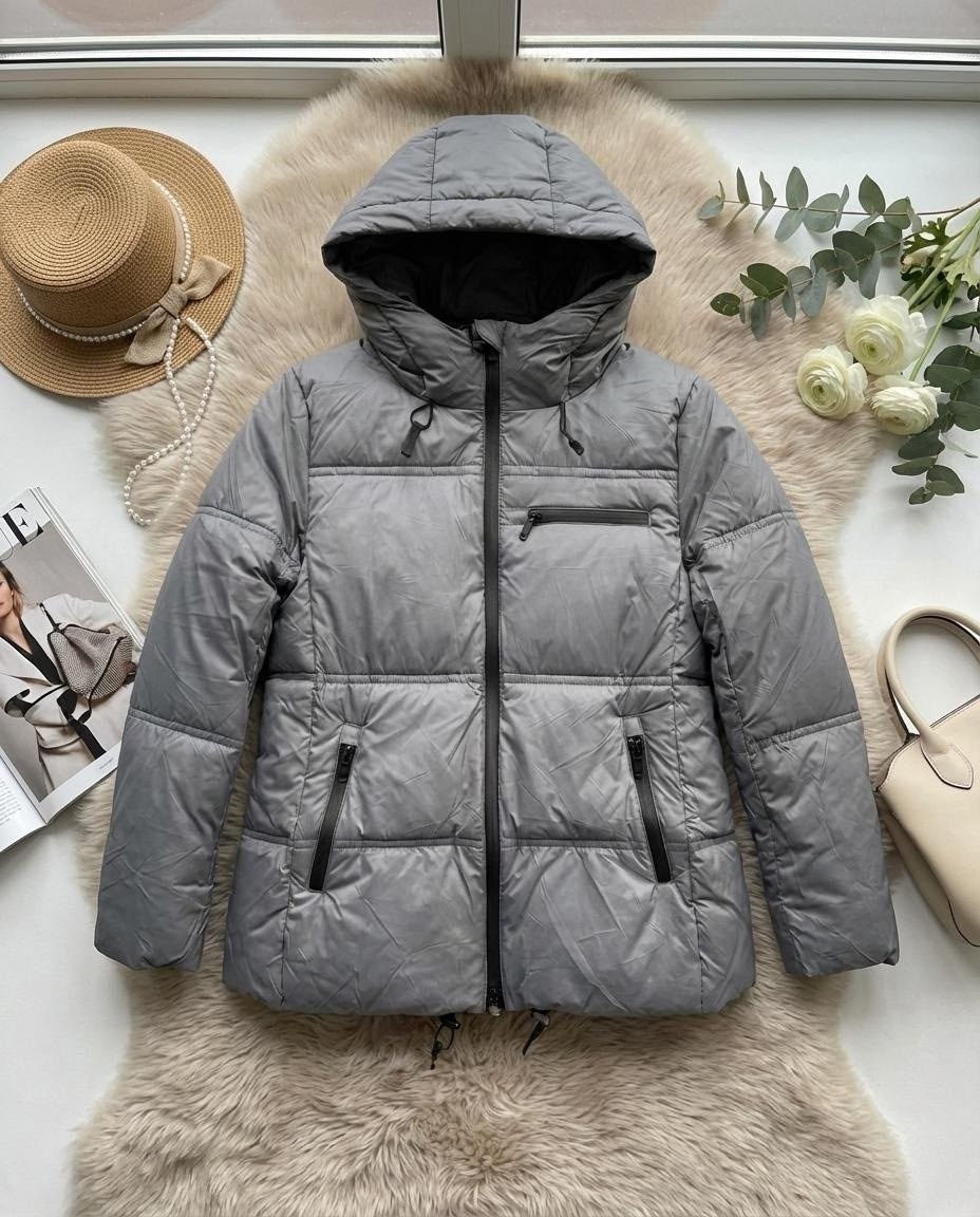 куртка женская,демисезонная куртка серая,куртка женская теплая,куртка с капюшоном,куртка женская серая