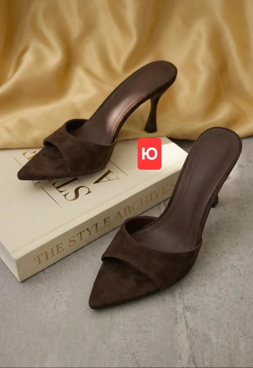 туфли лодочка,женская ,мюли на каблуке,женские шлепанцы, туфли