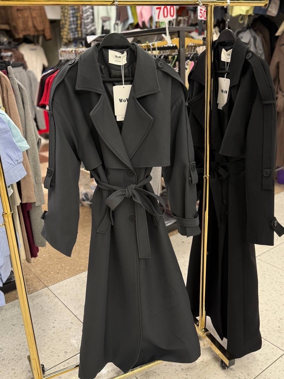 тренч женский,тренч длинный,тренч женский длинный хаки,тренч instyle,длинный плащ