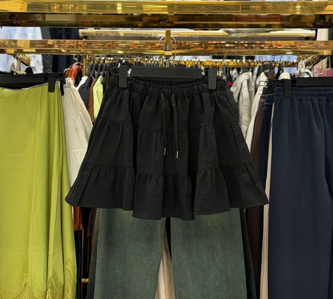 юбка с оборками,юбка,белая юбка,юбка в корейском стиле,женская юбка