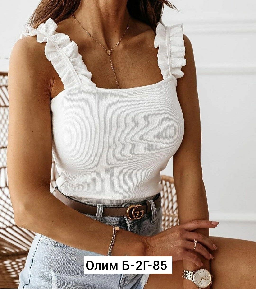 топик с рюшами бретельки,топ женский,топ женская майка,топ для женщин,майка женская