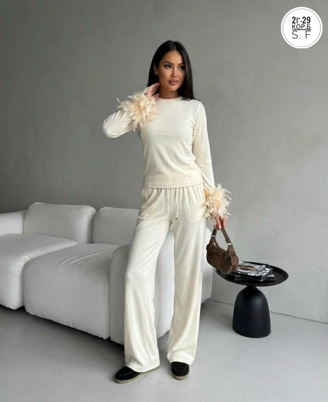 трикотажный костюм,женский вязаный костюм,брючный костюм,костюм трикотажный теплый с брюками elenita_dress,кашемировый костюм