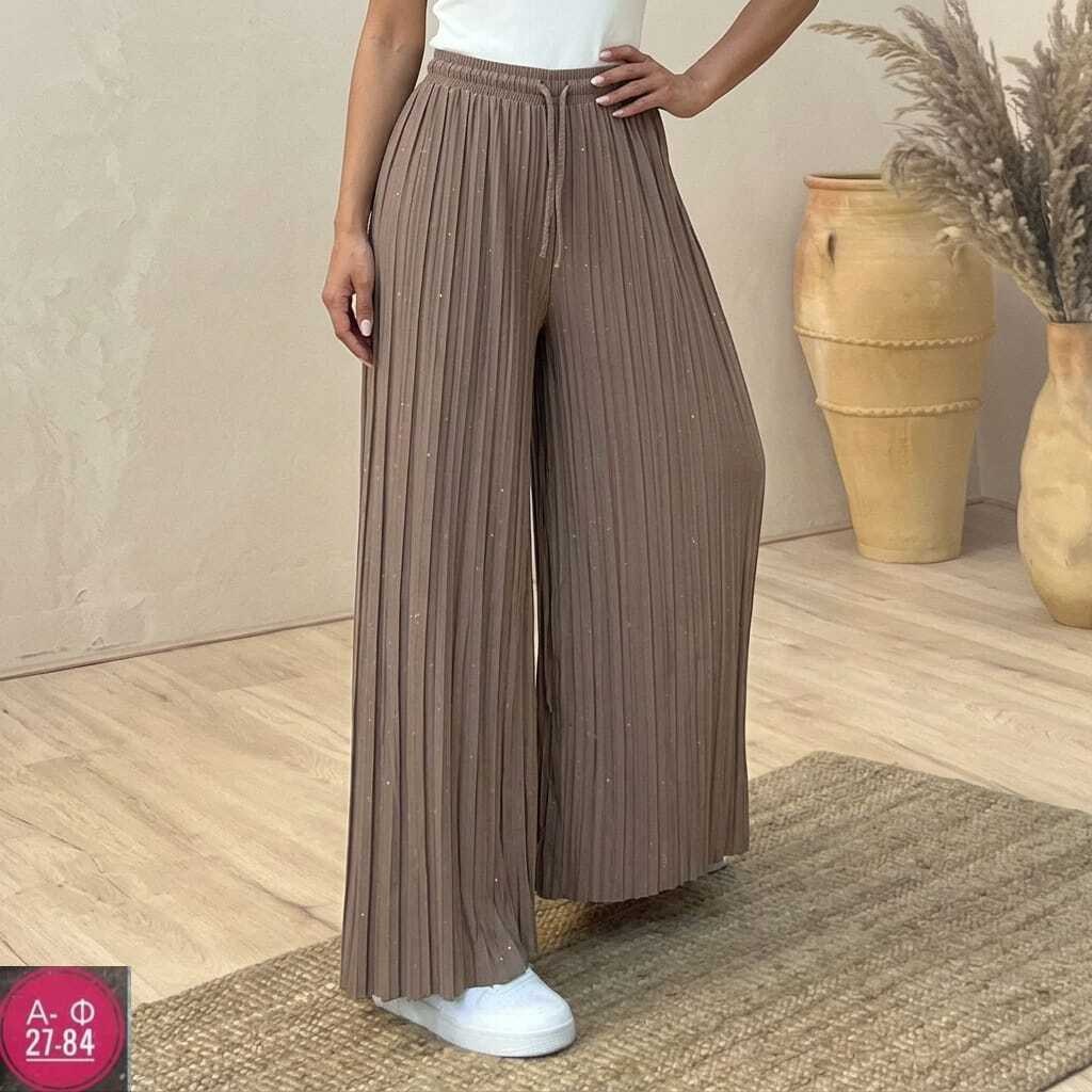 брюки-палаццо женские плиссированные с широкими штанинами,женские широкие брюки,широкие брюки,шифоновые брюки,модные брюки
